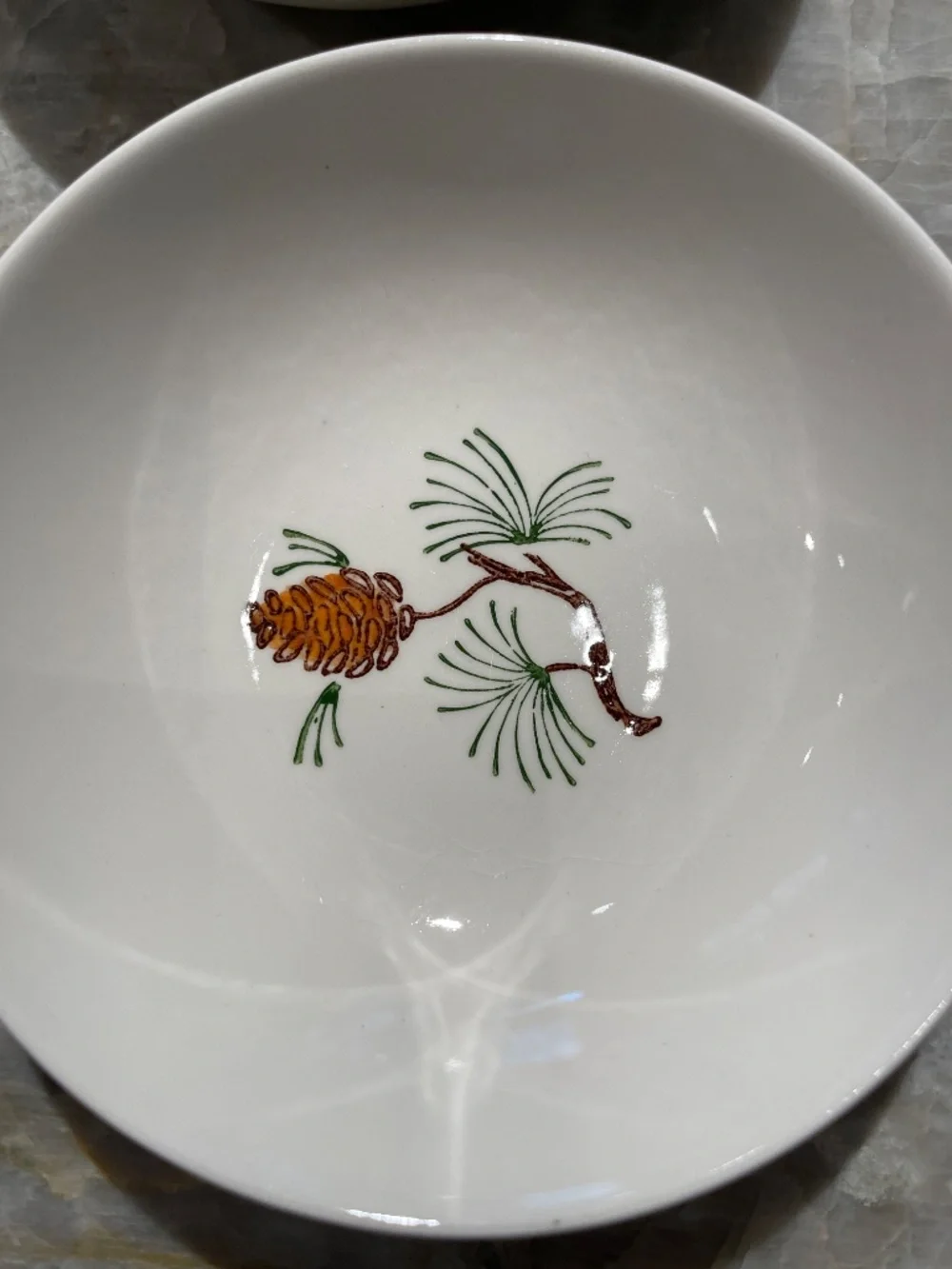 Stetson Marcrest~Vintage Misty Pine ovenproof hand painted underglaze bowls